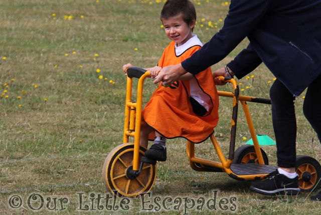 ethan trike race first school sports day