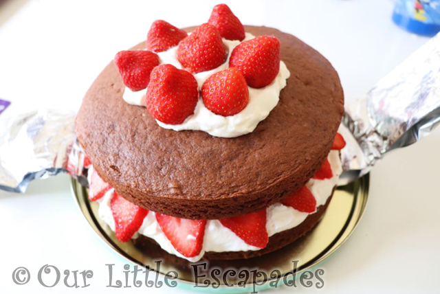 chocolate strawberry birthday cake