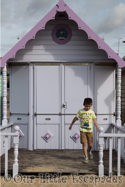 mersea island purple beachhut