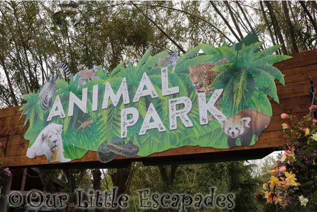 animal park sign