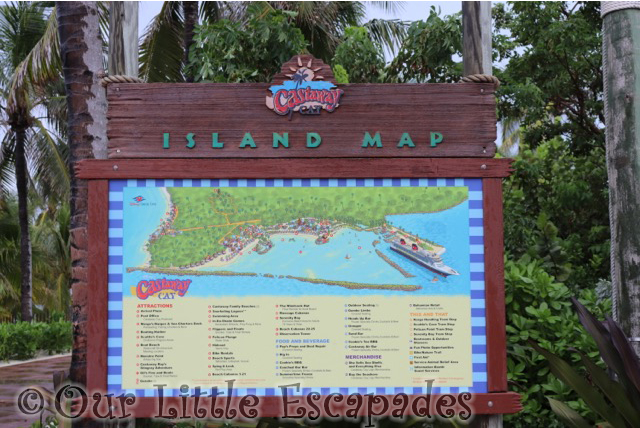 castaway cay island map