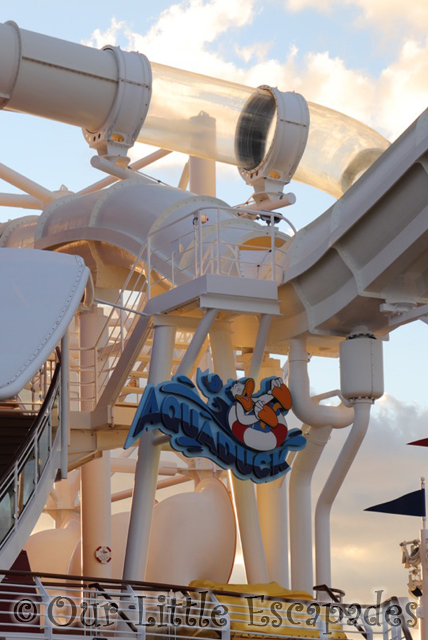 The AquaDuck Disney Cruise Ship Water Slide