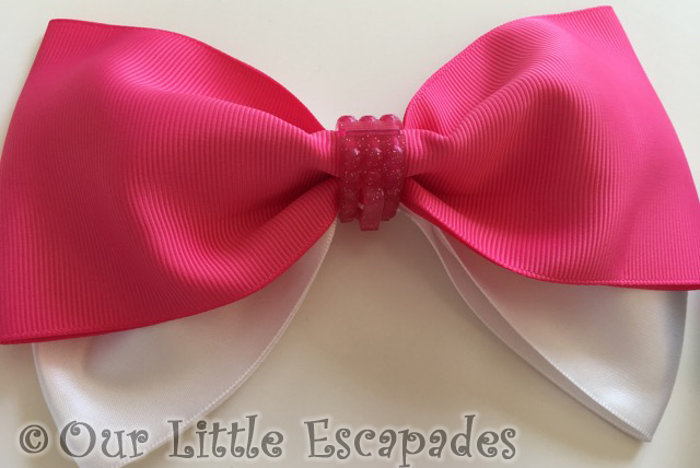 jojo bow pink white