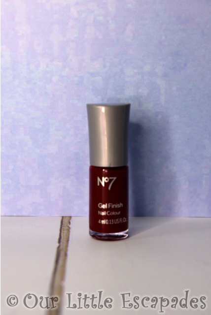 no7 beauty advent calendar No7 Gel Finish Nail Colour Deep Wine