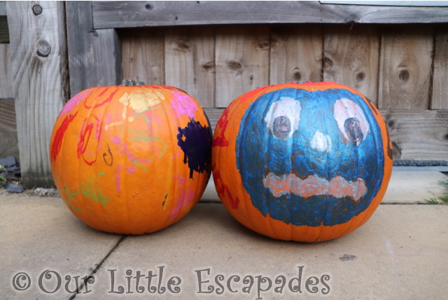 Pumpkin Painting With Little Brian Paint Sticks