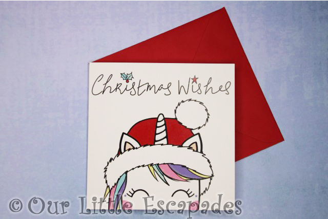 christmas cards kio cards koko unicorn