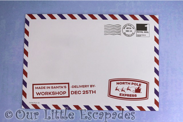 magic santa letter north pole envelope