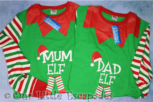 matching christmas pyjamas elf