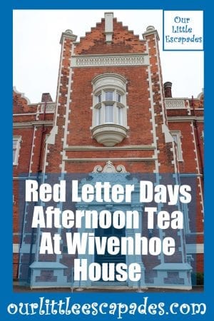 Red Letter Days Afternoon Tea At Wivenhoe House