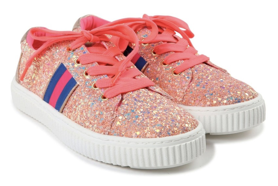 billieblush girls glitter pink trainers