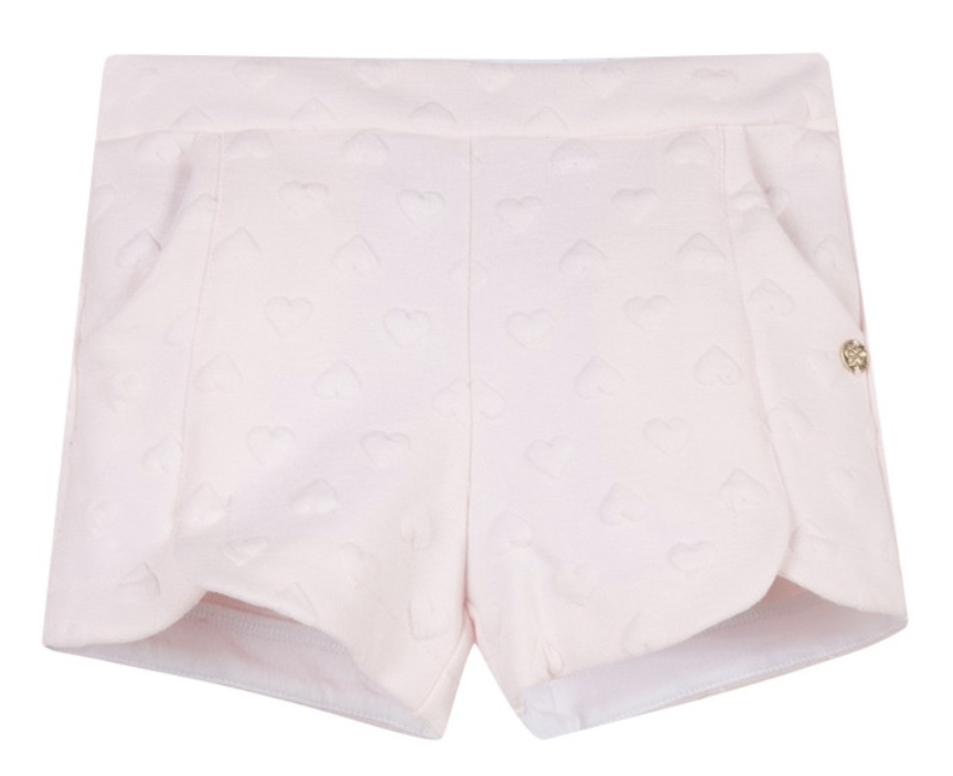 lili gaufrette girls pink heart shorts