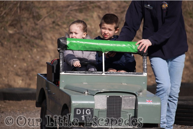 mini landrovers diggerland kent ethan little e