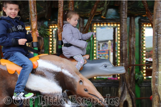 ethan little e rainforest carousel drusillas park