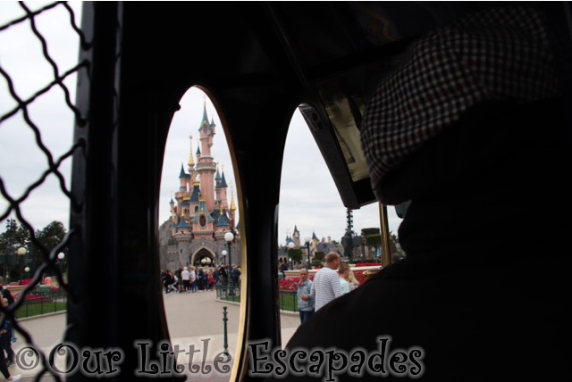 paddy wagon police van sleeping beauty castle