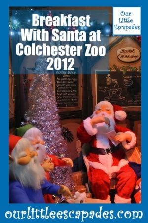 Breakfast With Santa at Colchester Zoo 2012