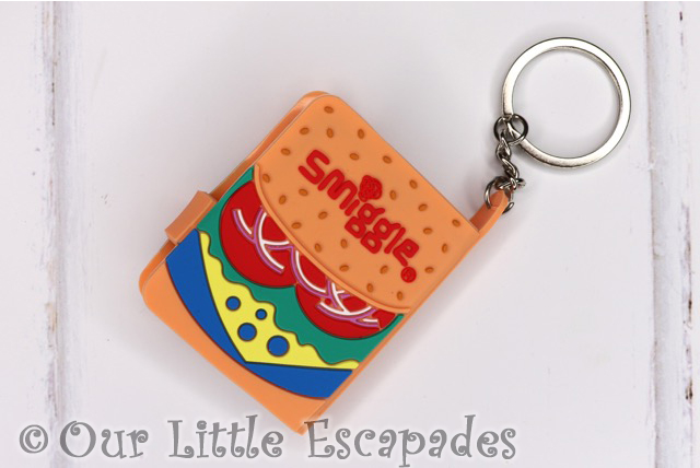 burger notebook keyring back