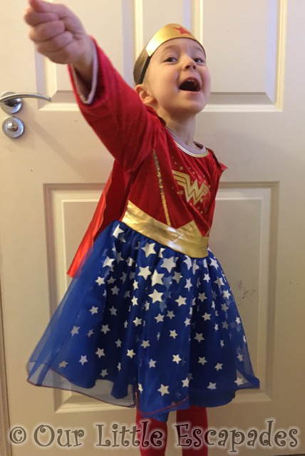 little e wonder woman superhero day