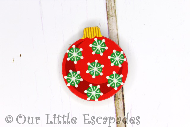 snowflake pattern magnetic christmas tree bauble