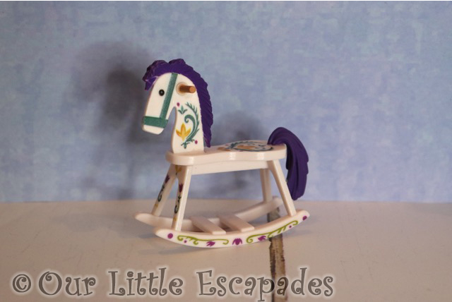 white rocking horse