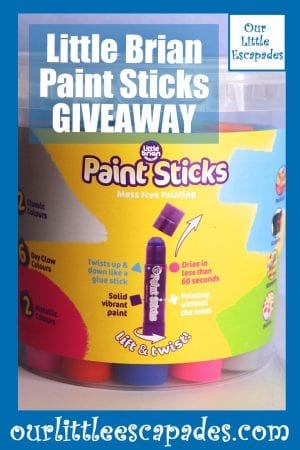 Little Brian Paint Sticks GIVEAWAY