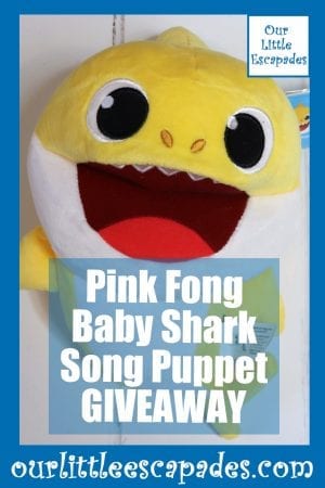 Pink Fong Baby Shark Song Puppet GIVEAWAY