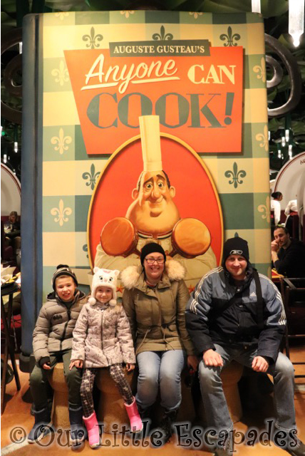 darren jane ethan ellie anyone can cook book bistrot chez rémy disneyland paris at christmas