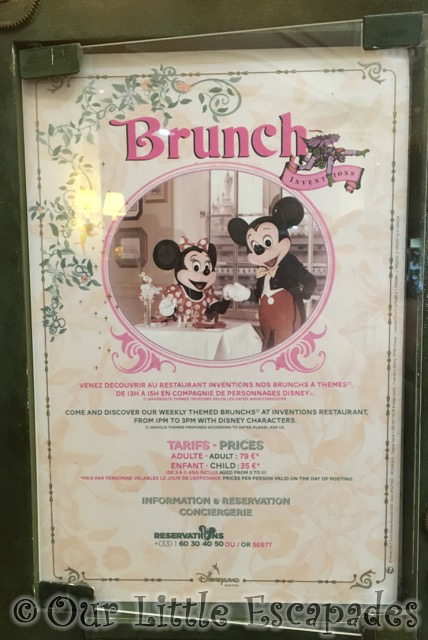 inventions sunday brunch sign disneyland hotel disneyland paris