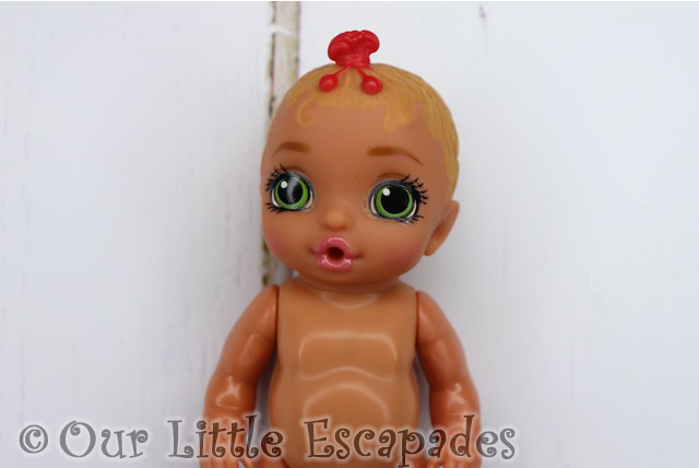 blonde hair green eyes red hair bobble doll baby born surprise series 2