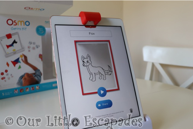 fox drawing osmo masterpiece app