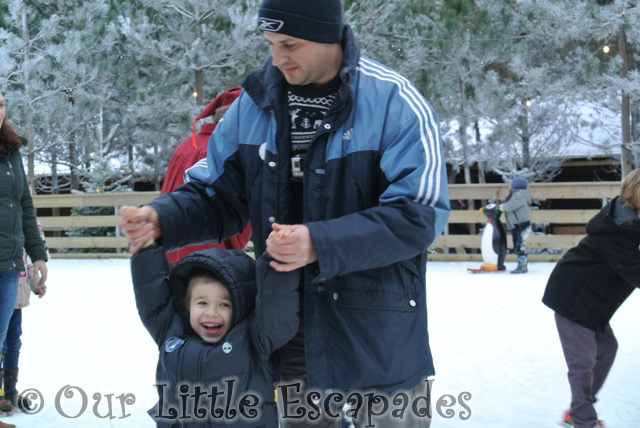 darren holding ethan ice skating lapland uk superstar day