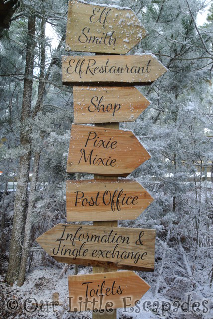 elf village signs