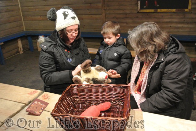 grandma ethan jane building reindeer soft toy lapland uk superstar day