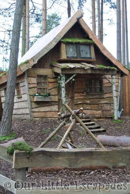 wooden forest elf house lapland uk superstar day