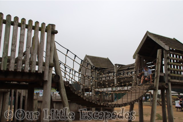 ethan climbing wooden climbing frame roarr dinosaur adventure