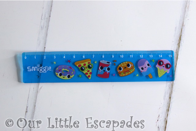 blue mini ruler smiggle advent calendar 2020 contents