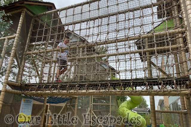 ethan on outside climbing frame big outdoors 360 play basildon