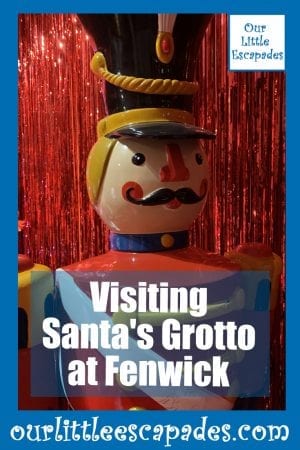 Visiting Santas Grotto at Fenwick