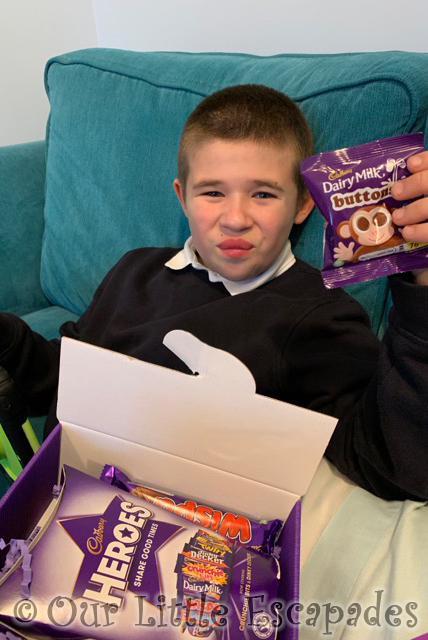 ethan cadbury chocolate box delivery