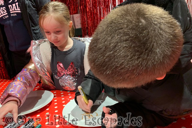 ethan little e decorating plates santas grotto fenwick