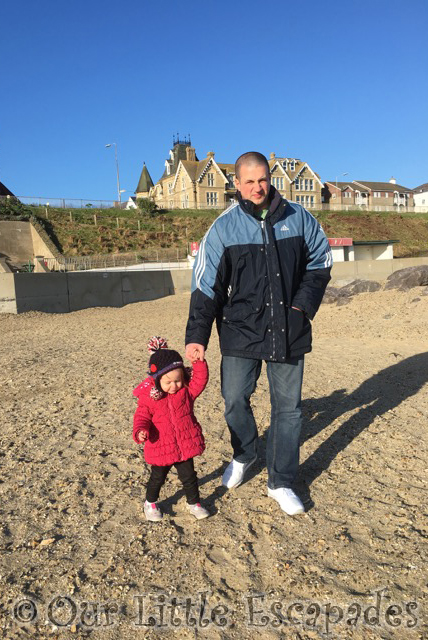 little e darren walking clacton beach my sunday photo