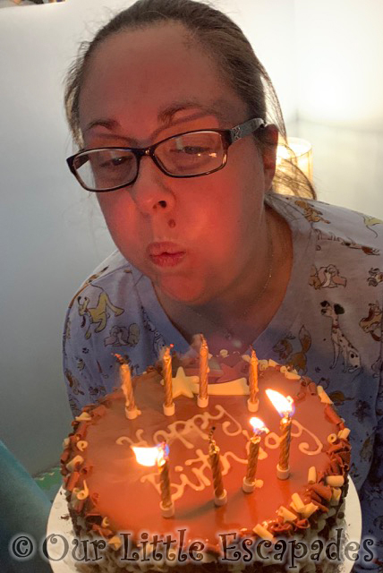 jane blowing out birthday cake candles 2021 Week 12