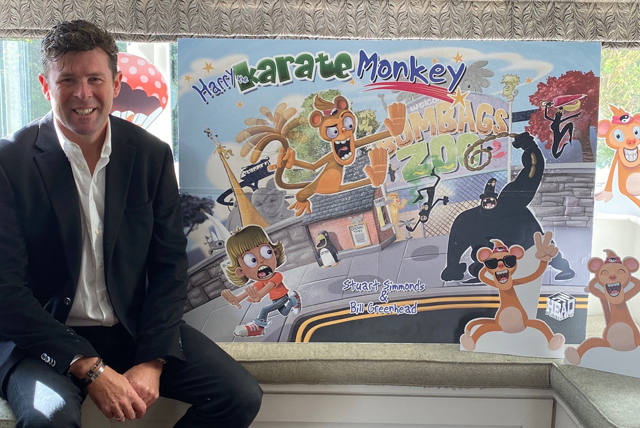 stuart simmonds harry the karate monkey poster