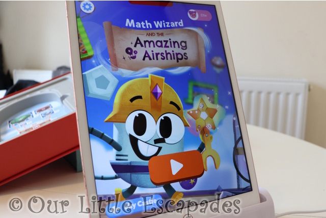 opening screen osmo math wizard amazing airships