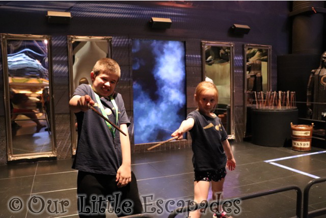 ethan little e wand training harry potter tour london July 2021