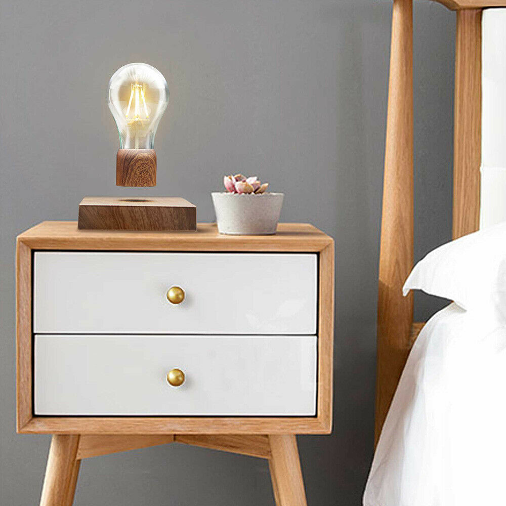 floately levitating light bulb bedside table