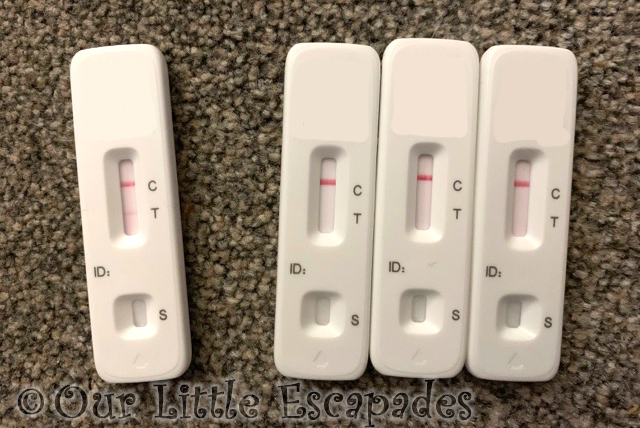 faint positive lateral flow test three negative tests