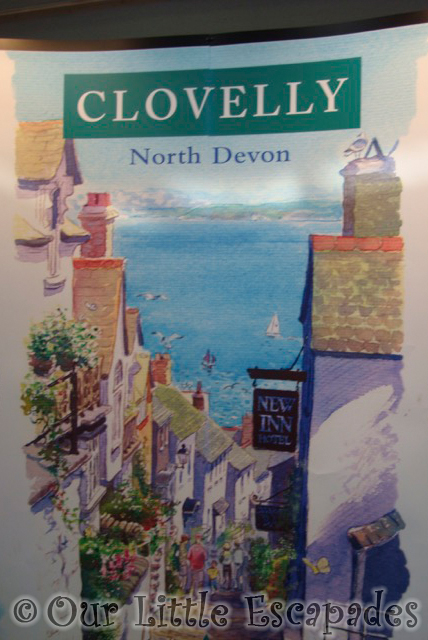 clovelly north devon sign