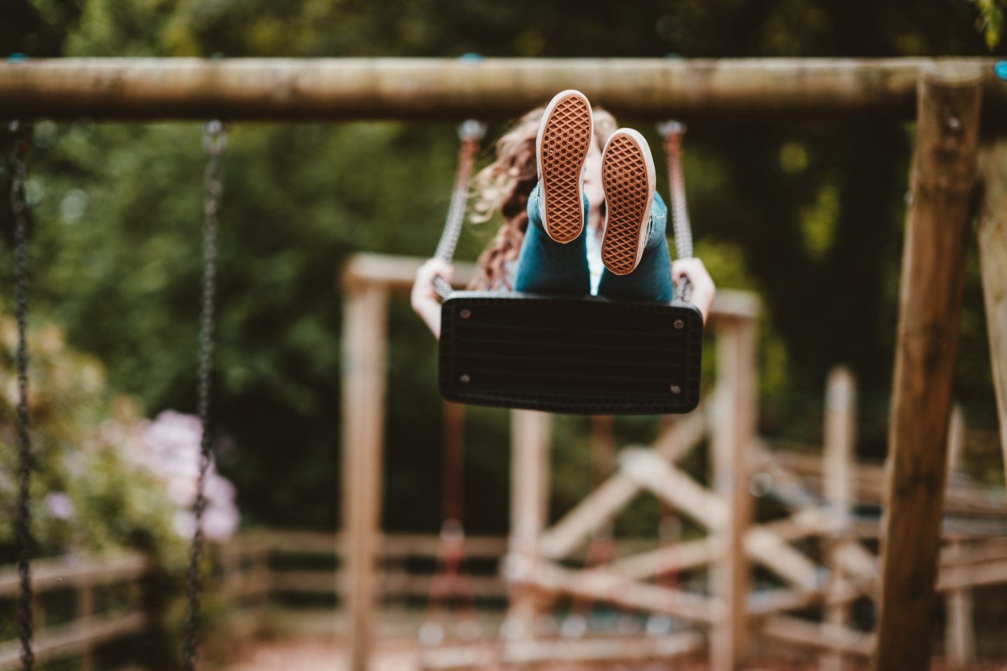 child swinging swing annie spratt