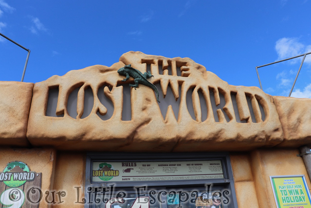 sign lost world adventure golf hemsby