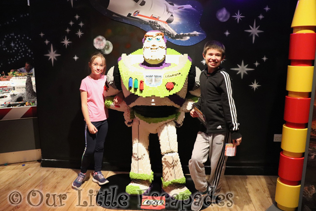 ethan little e buzz lightyear lego model legoland discovery centre manchester